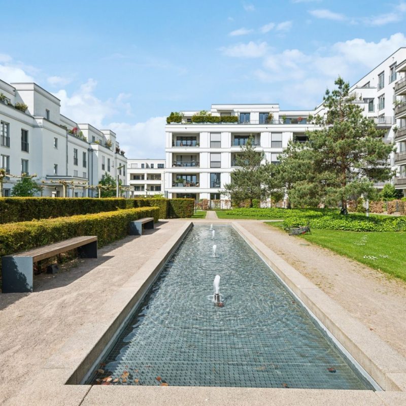 Innenhof mit Wasserspiel